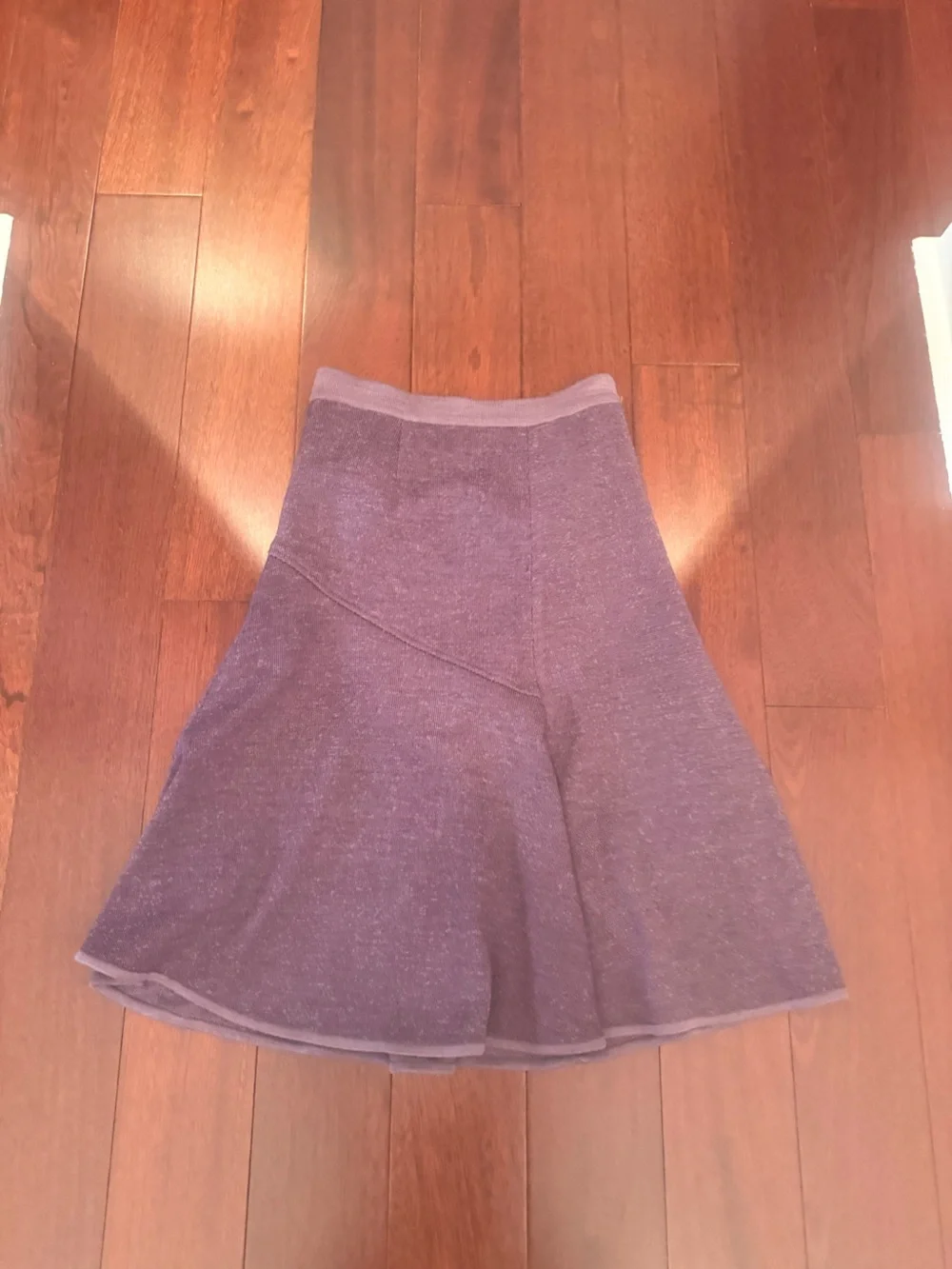 Lilac A-Line Knit Skirt